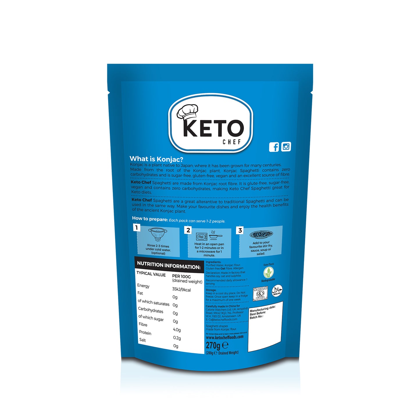 Keto Chef Spaghetti Pasta
