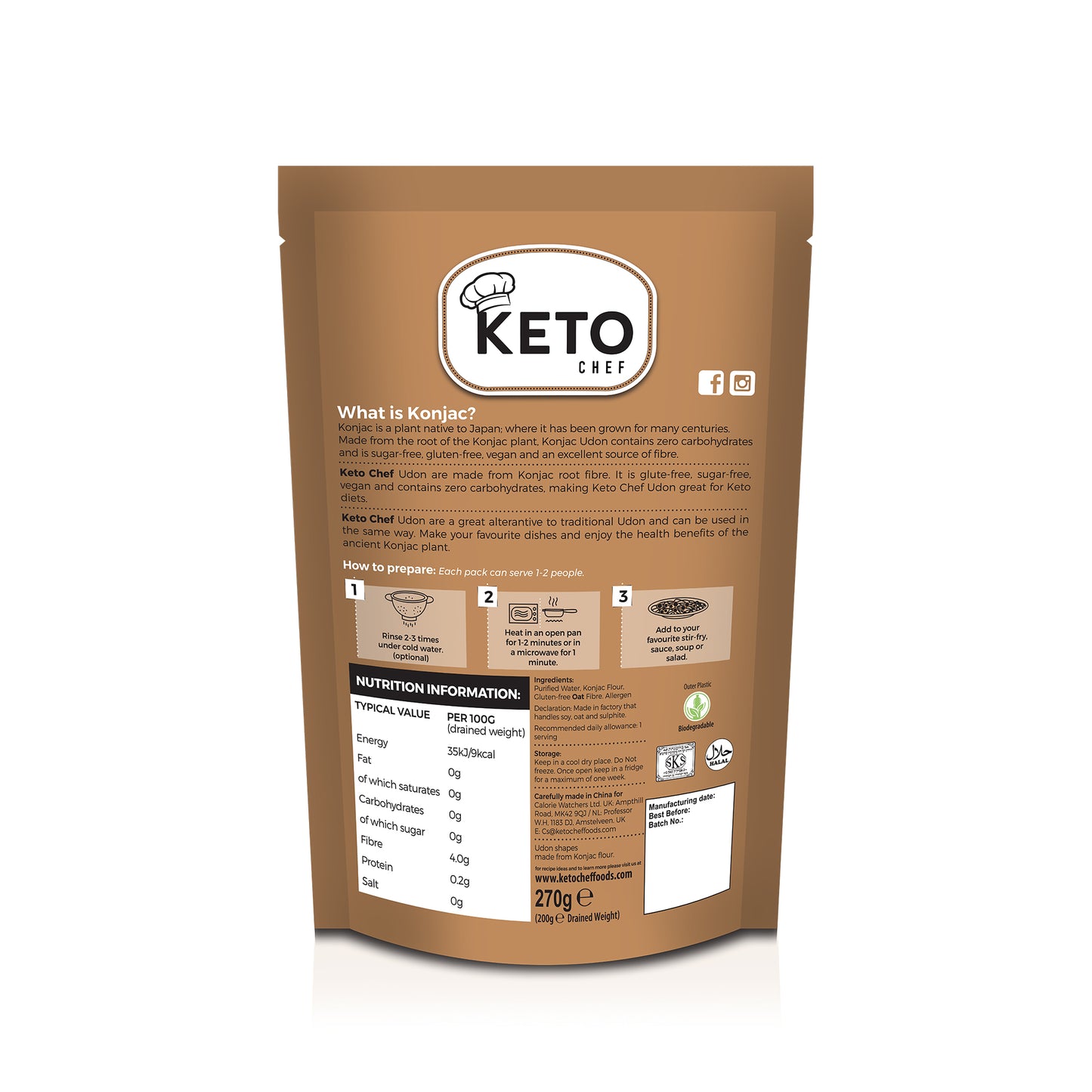 Keto Chef Udon Noodles