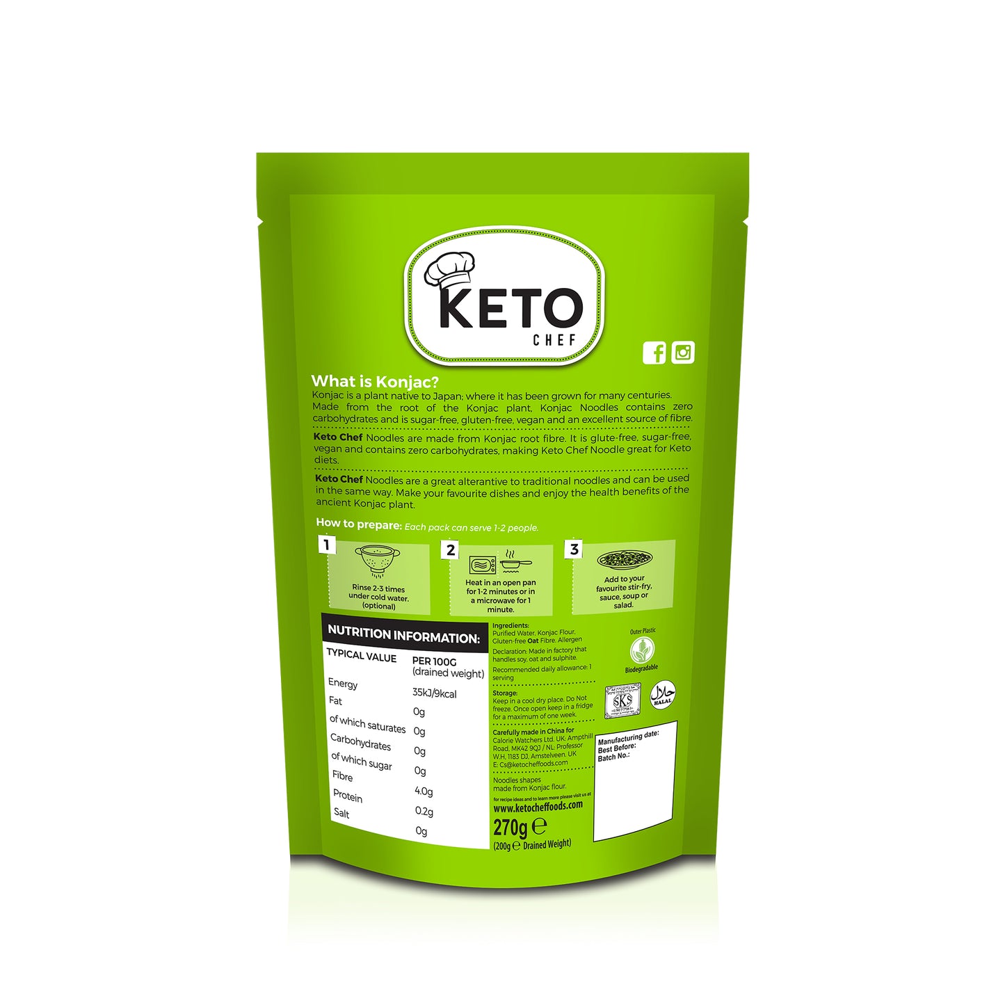 Keto Chef Thai Style Noodles