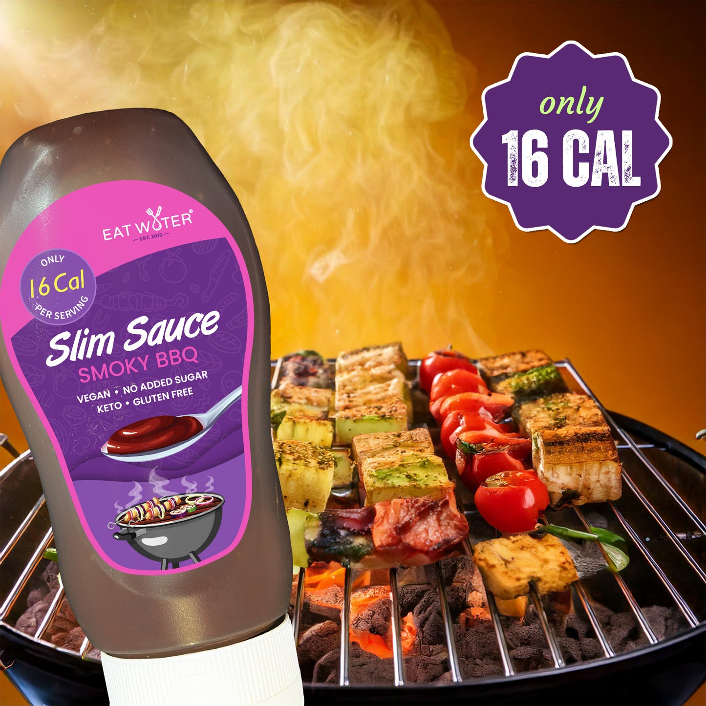 Eat Water Slim Sauce Assorted Combo (Sweet Chilli, Sweet Curry, BBQ, Ketchup)