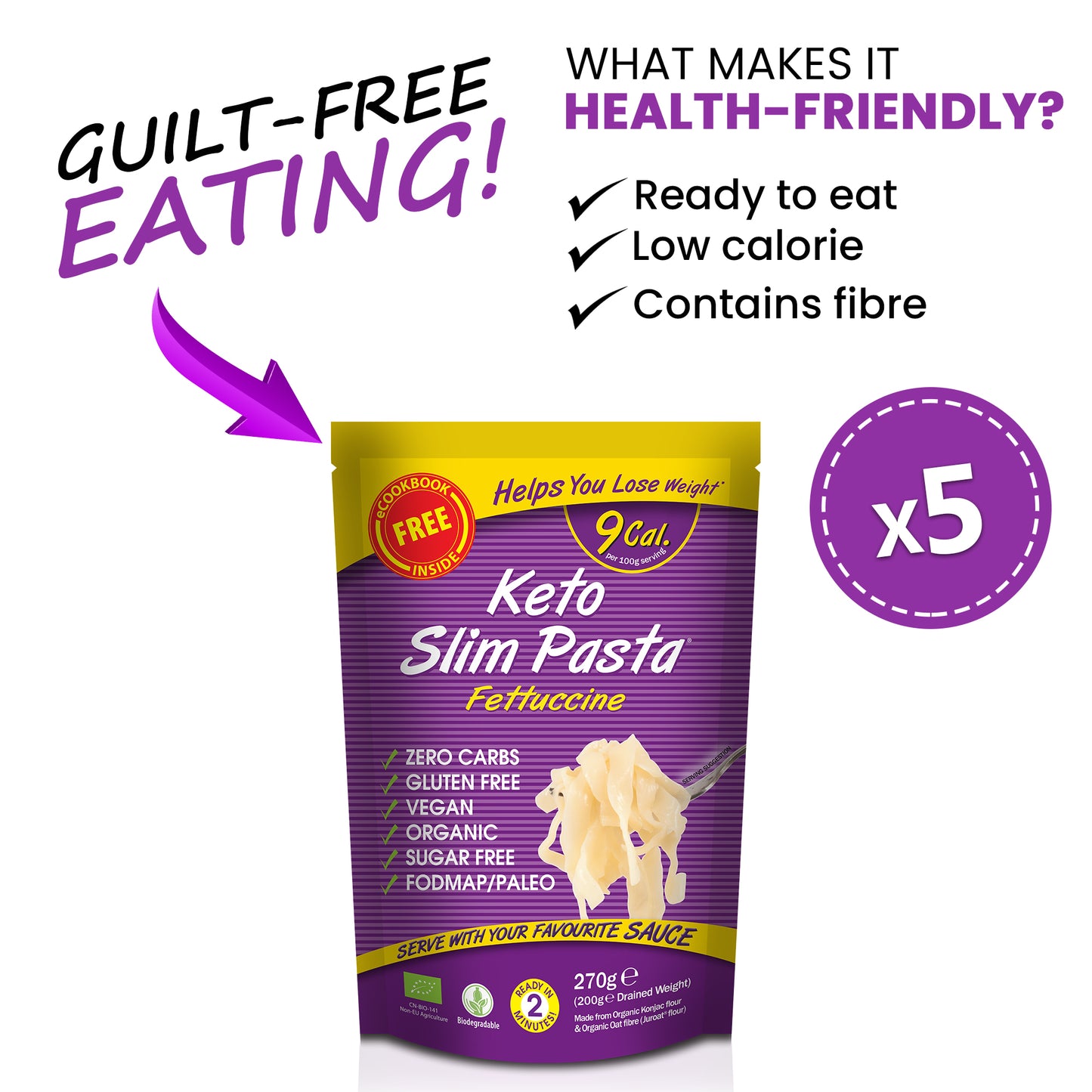 Eat Water Slim Fettuccine