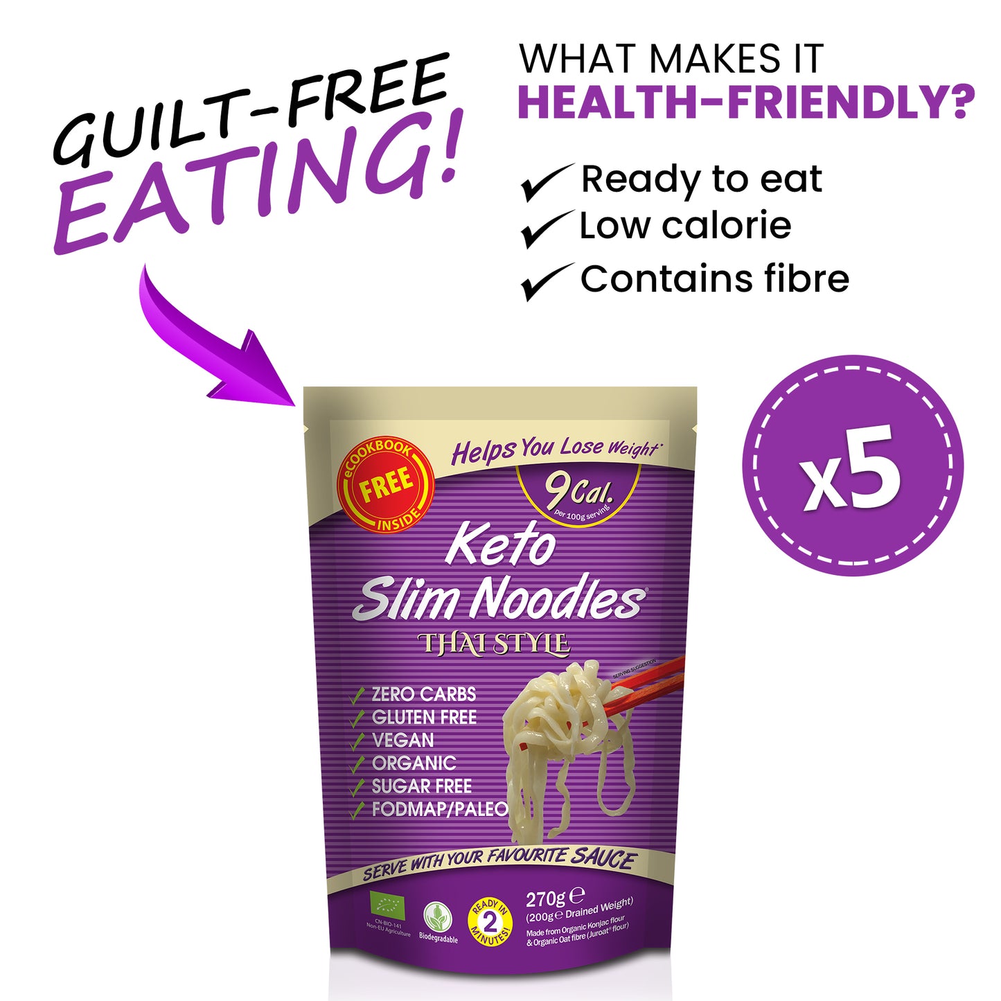 Eat Water Slim Thai Style Noodles
