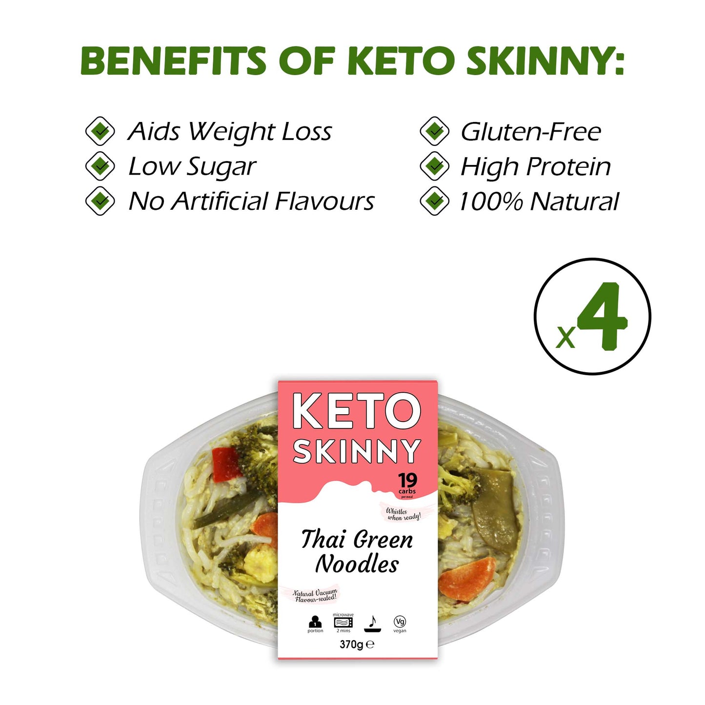 Keto Skinny Thai Green Noodles