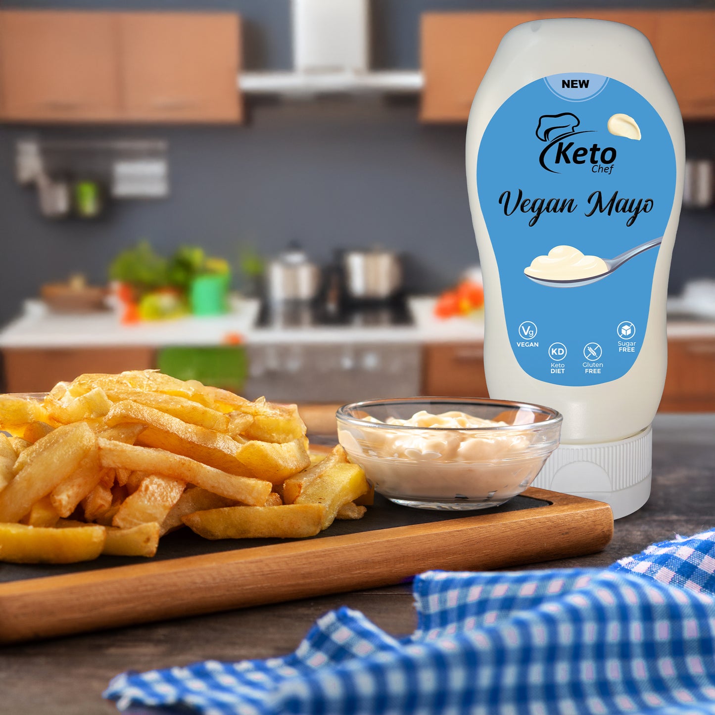 Keto Chef Sauces Combo – (Vegan Mayo, Smoky BBQ, Tomato Ketchup)