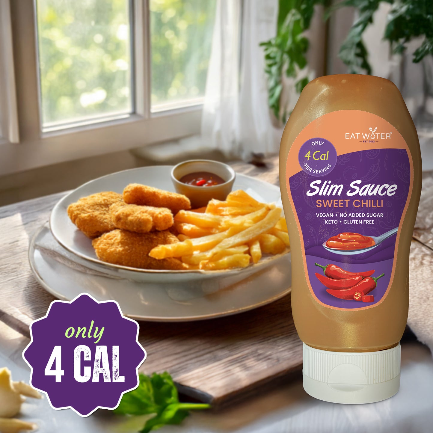 Eat Water Slim Sauce Assorted Combo (Sweet Chilli, Sweet Curry, BBQ, Ketchup)