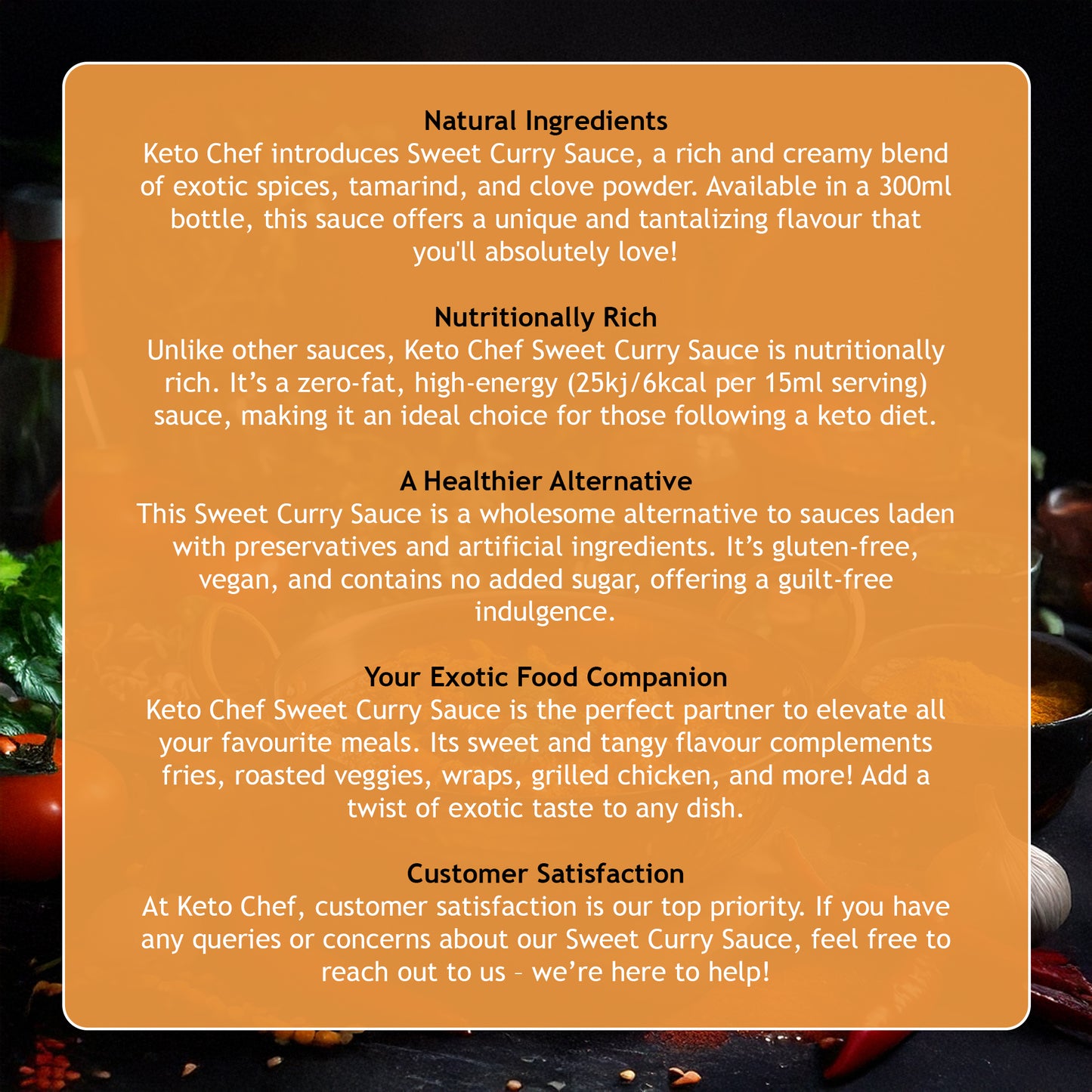 Keto Chef Sweet Curry Sauce
