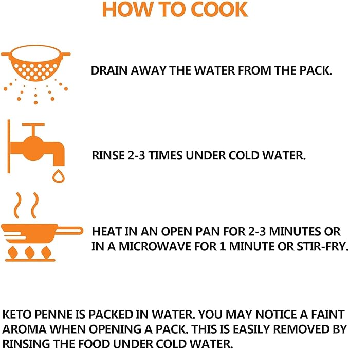 Keto Skinny Penne Pasta