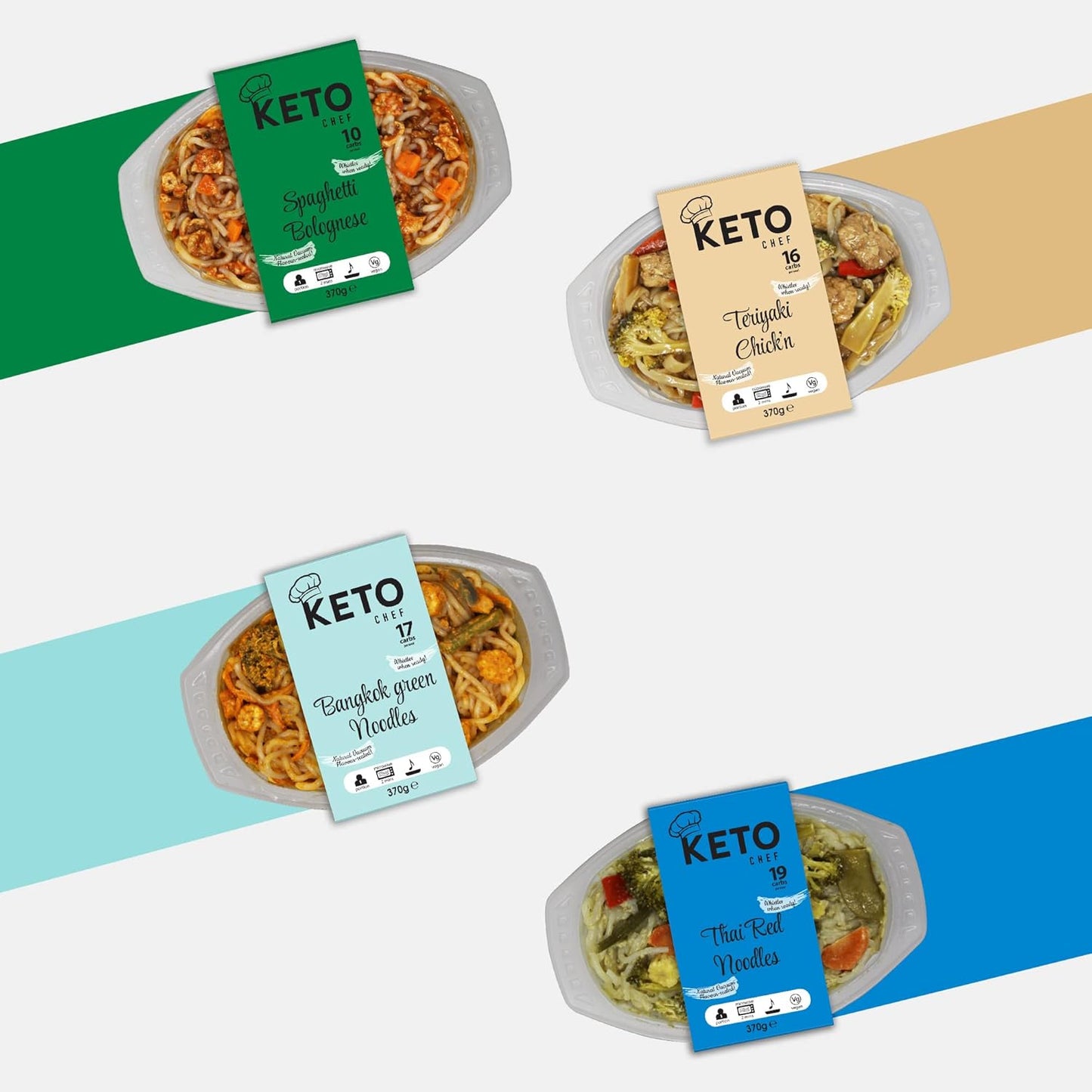 Keto Chef Instant Curry Noodle Meals Combo