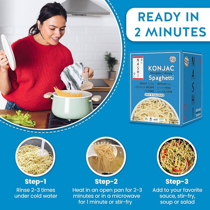 Nashi Shirataki Konjac Moyu Spaghetti