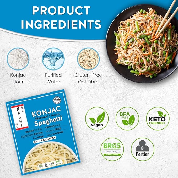 Nashi Shirataki Konjac Moyu Spaghetti