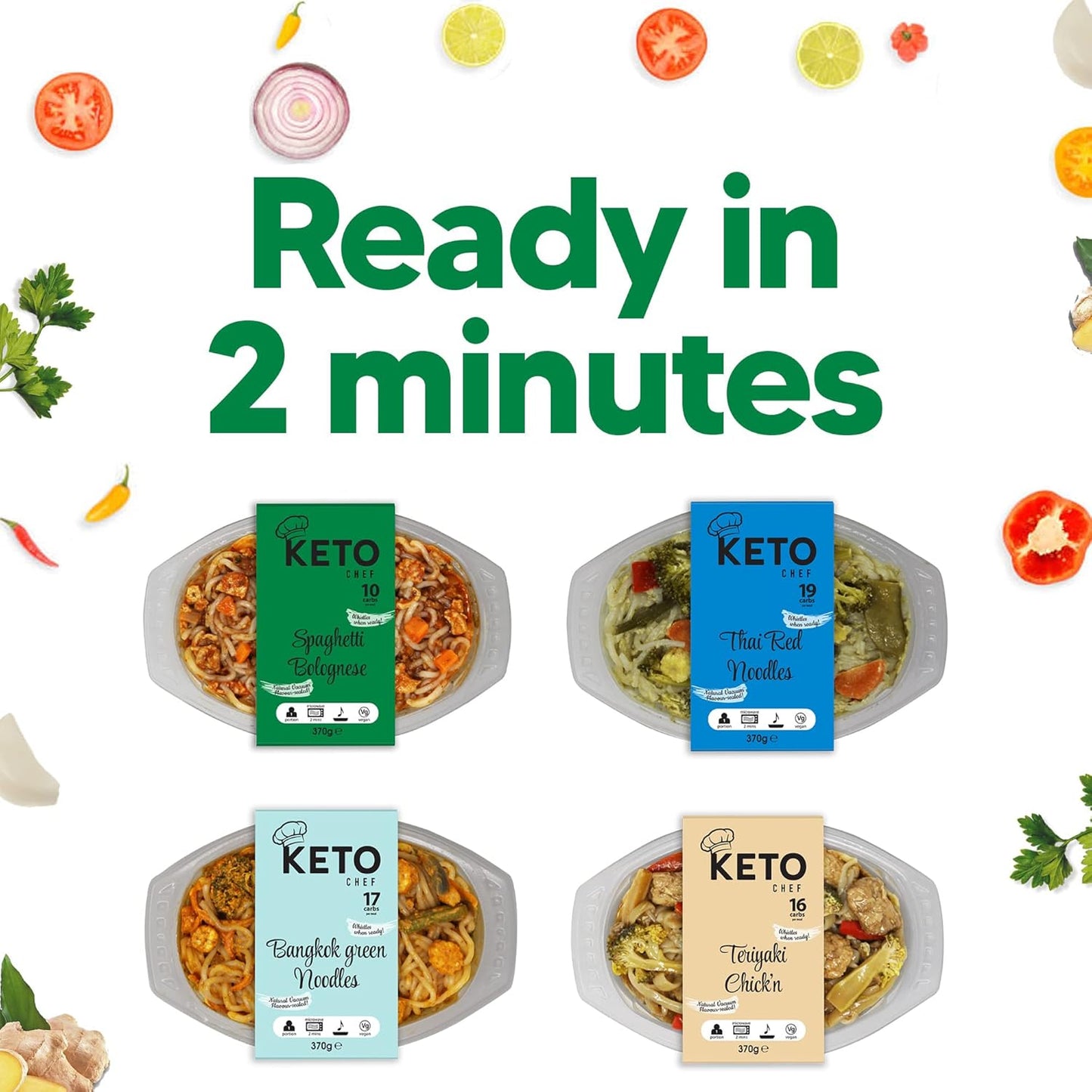Keto Chef Instant Curry Noodle Meals Combo