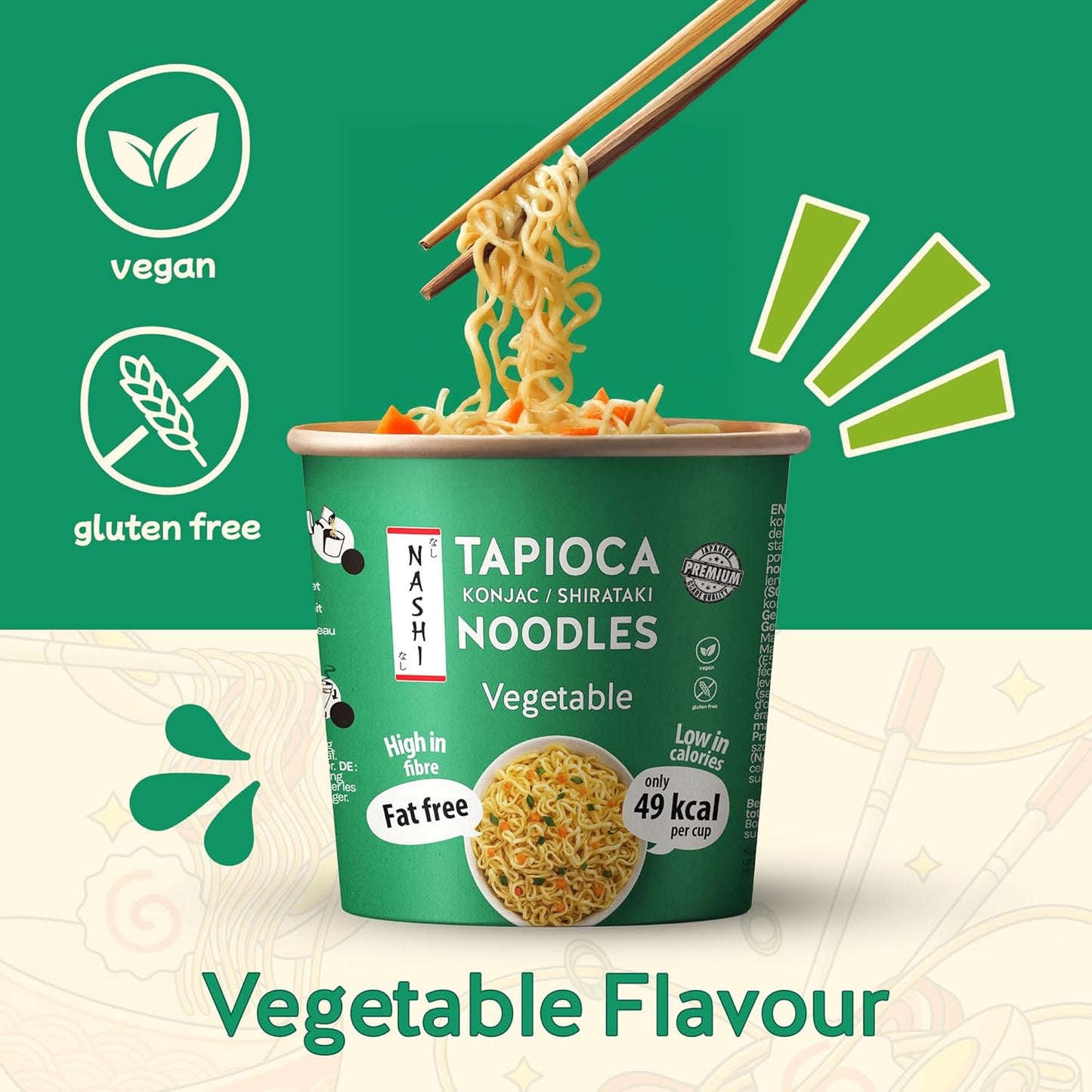 Nashi Tapioca Konjac Shirataki Pot Noodles -Vegetable