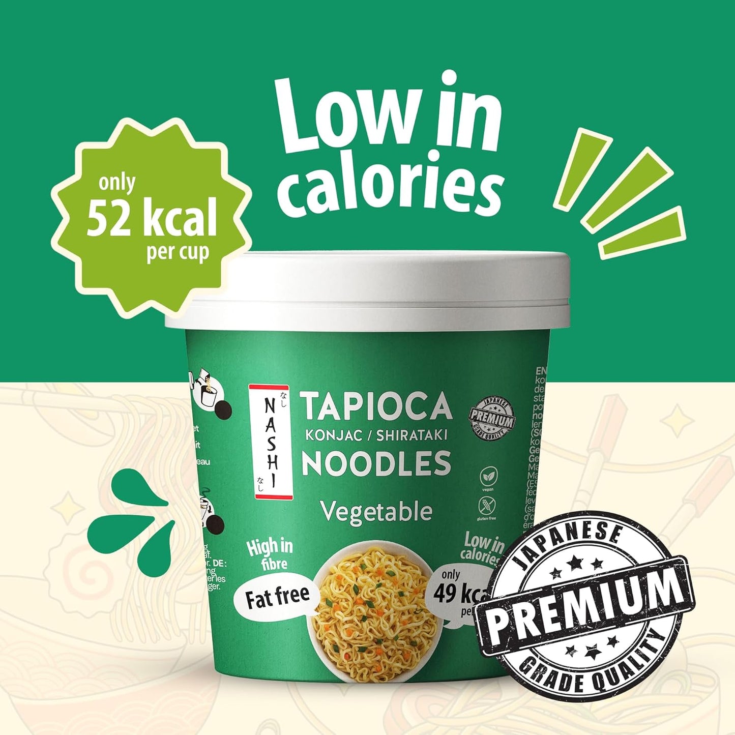 Nashi Tapioca Konjac Shirataki Pot Noodles -Vegetable
