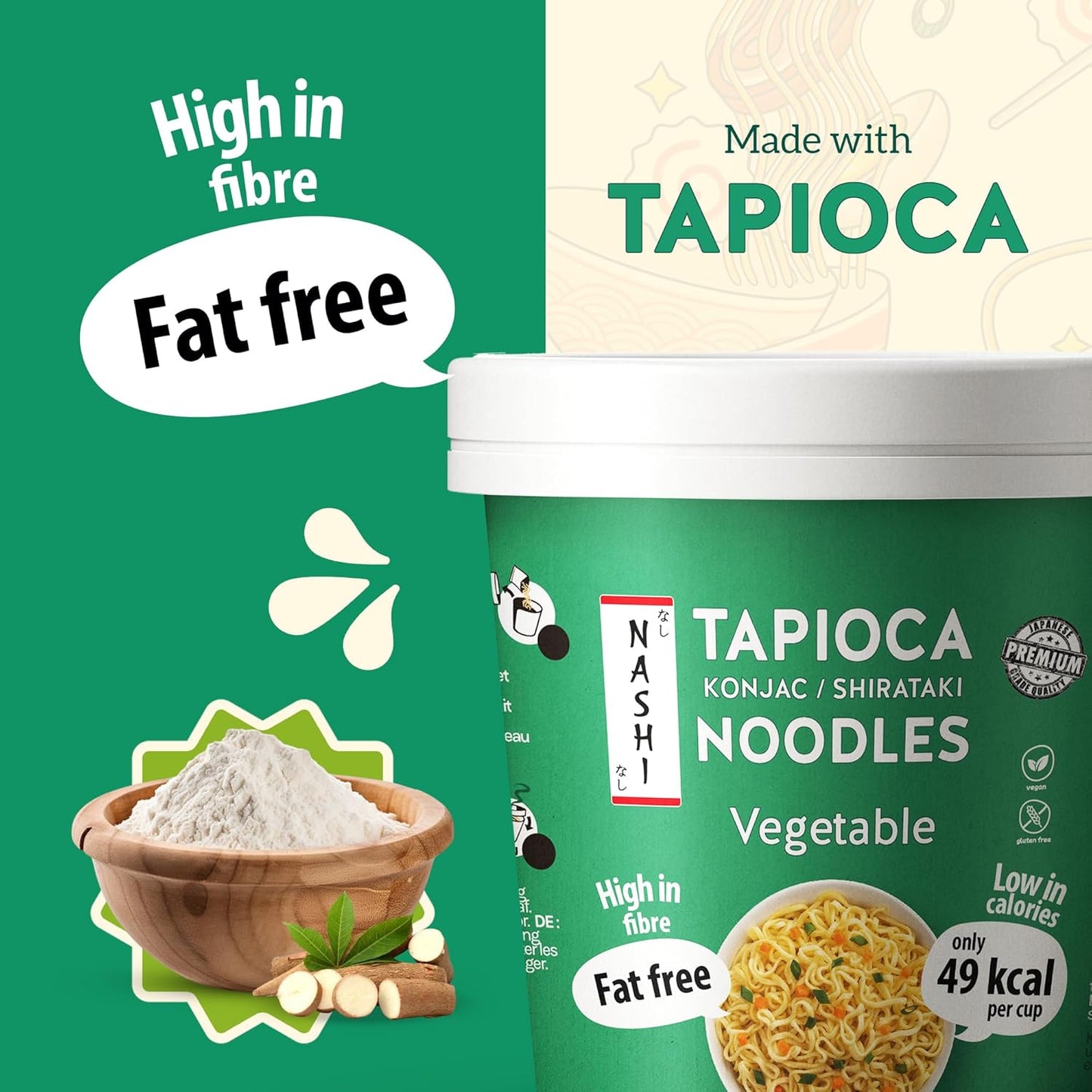 Nashi Tapioca Konjac Shirataki Pot Noodles -Vegetable