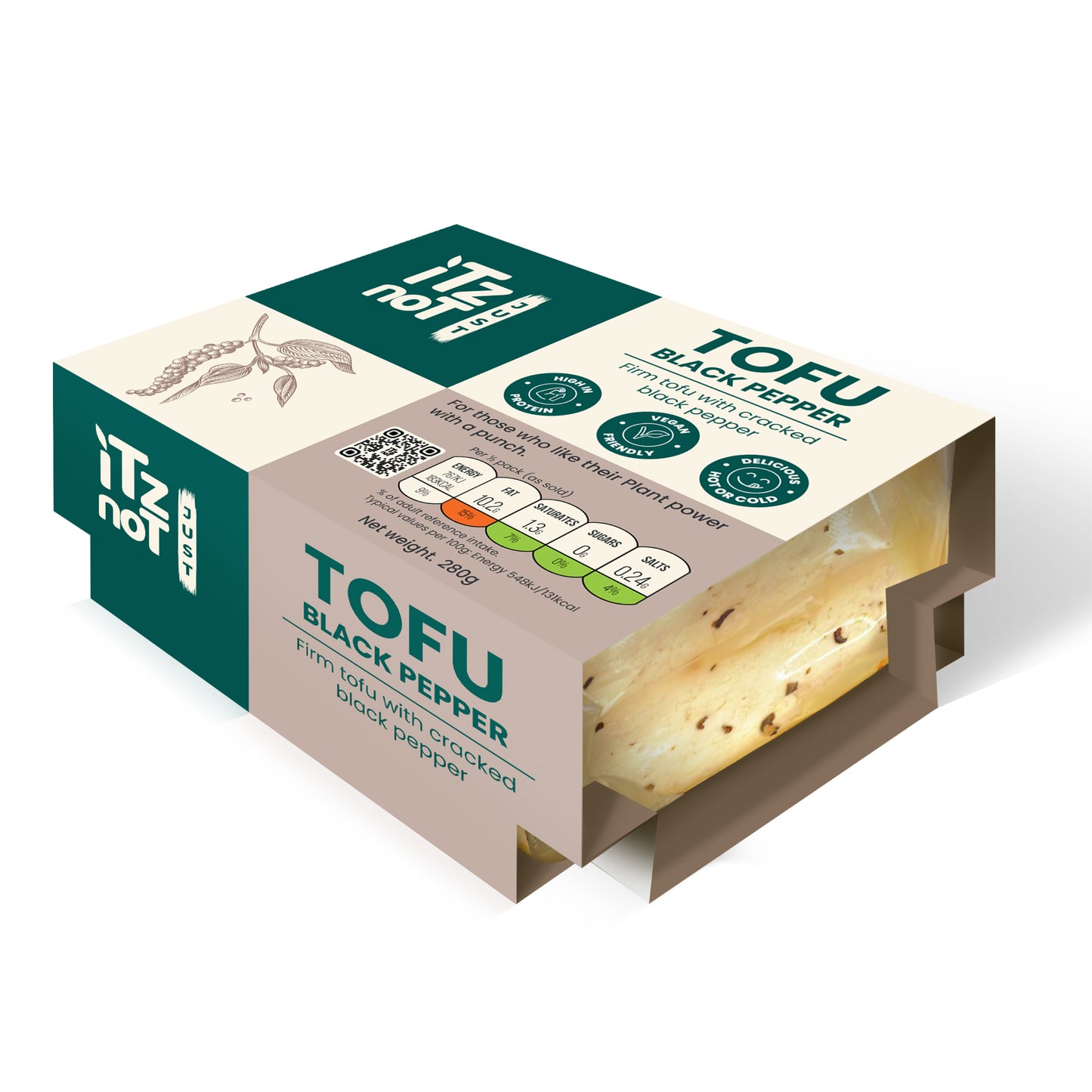 'iTz noT Just' Tofu - Black Pepper