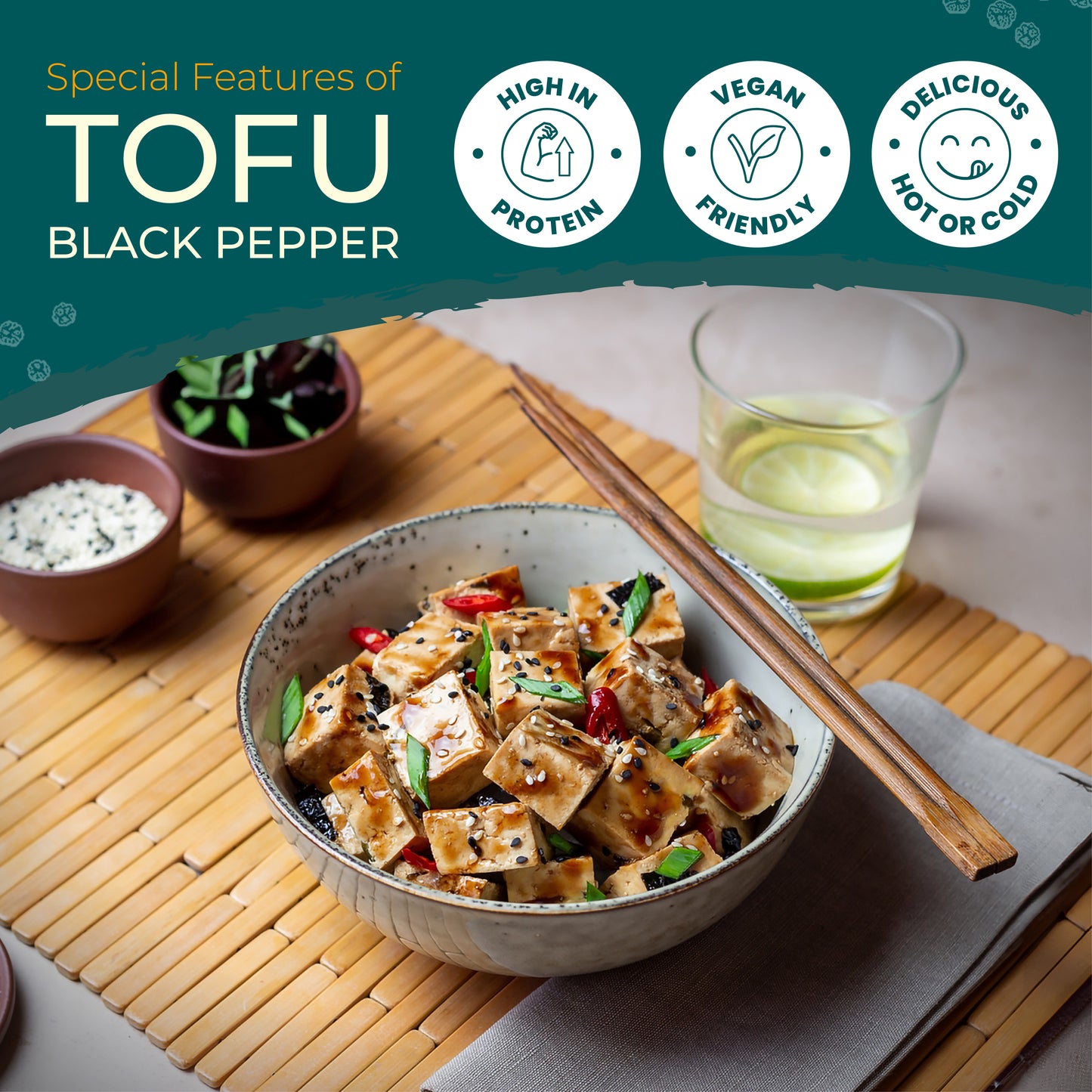 'iTz noT Just' Tofu - Black Pepper