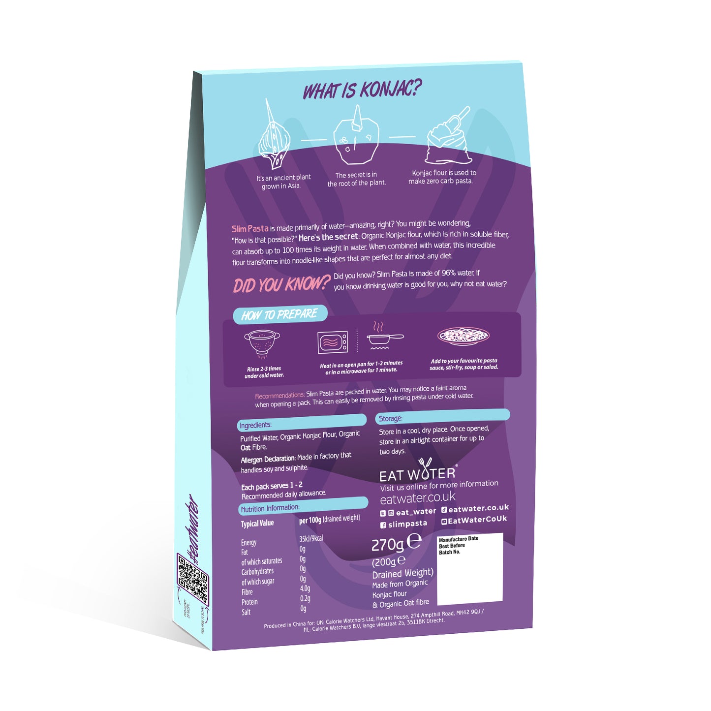 Eat Water Slim Organic Capellini