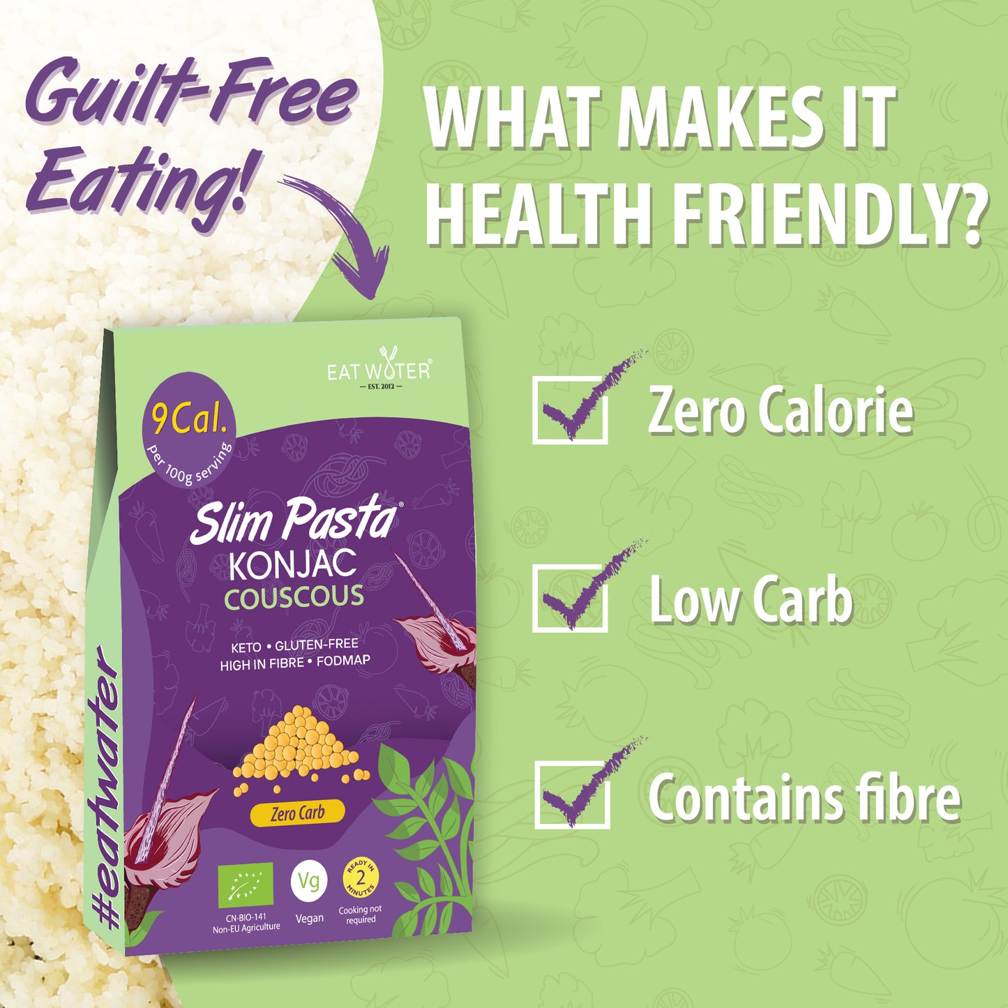 Eat Water Slim Organic Couscous