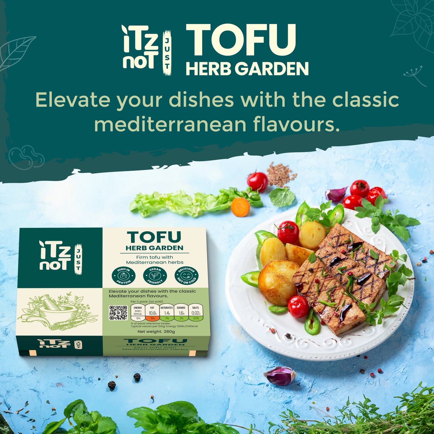 'iTz noT Just' Tofu - Mediterranean Herbs