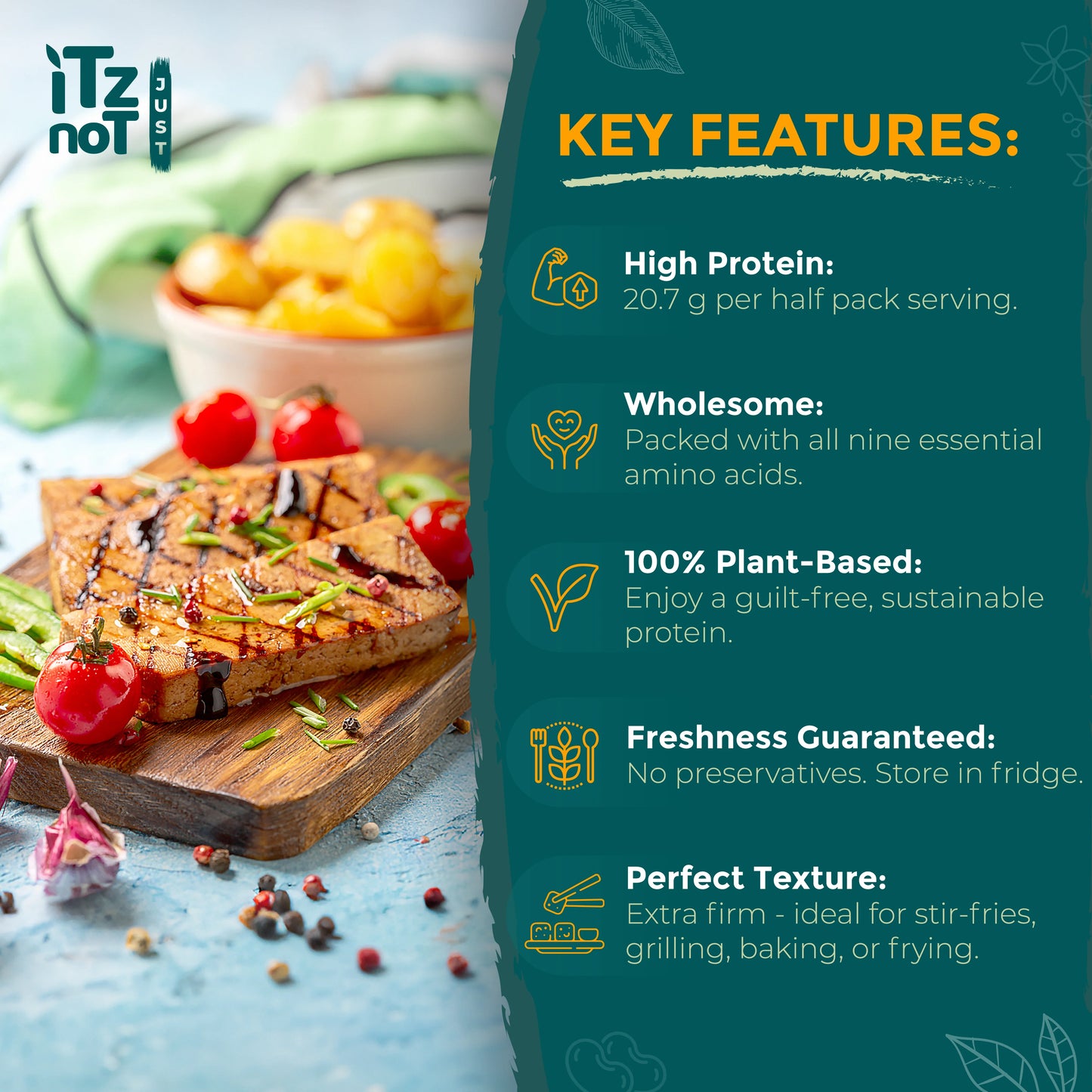 'iTz noT Just' Tofu - Mediterranean Herbs
