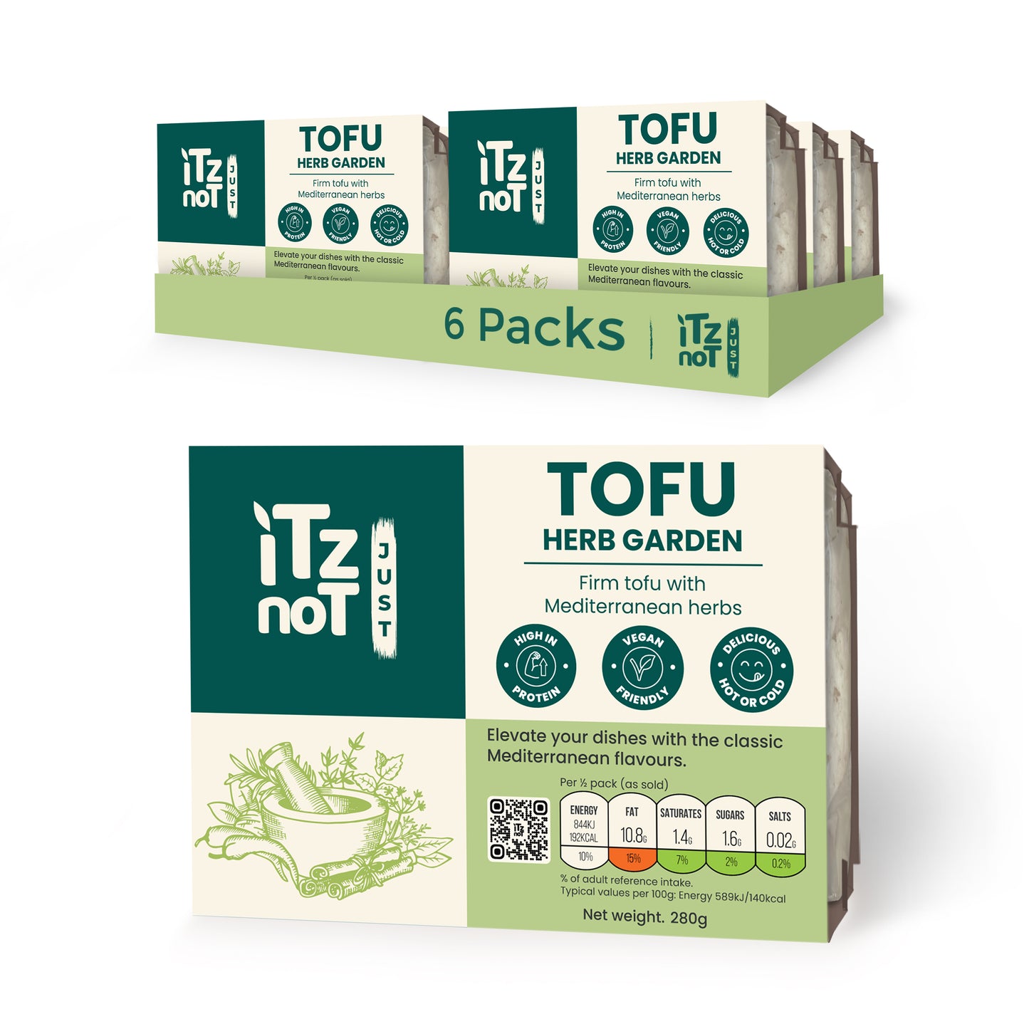 'iTz noT Just' Tofu - Mediterranean Herbs