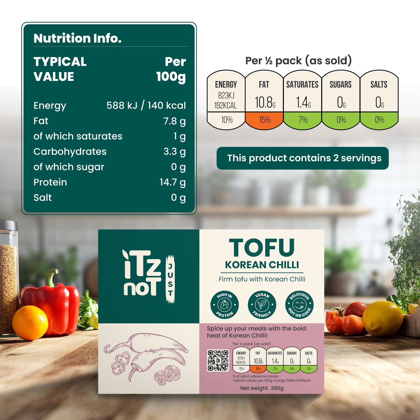 'iTz noT Just' Tofu - Korean Chilli
