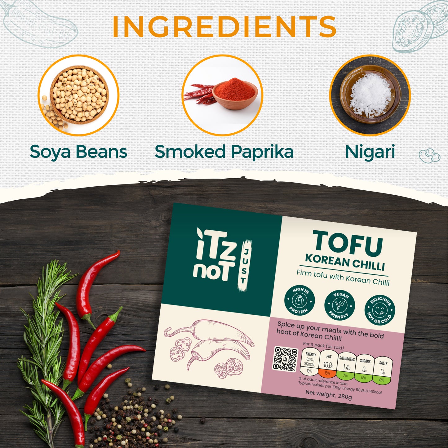 'iTz noT Just' Tofu - Korean Chilli