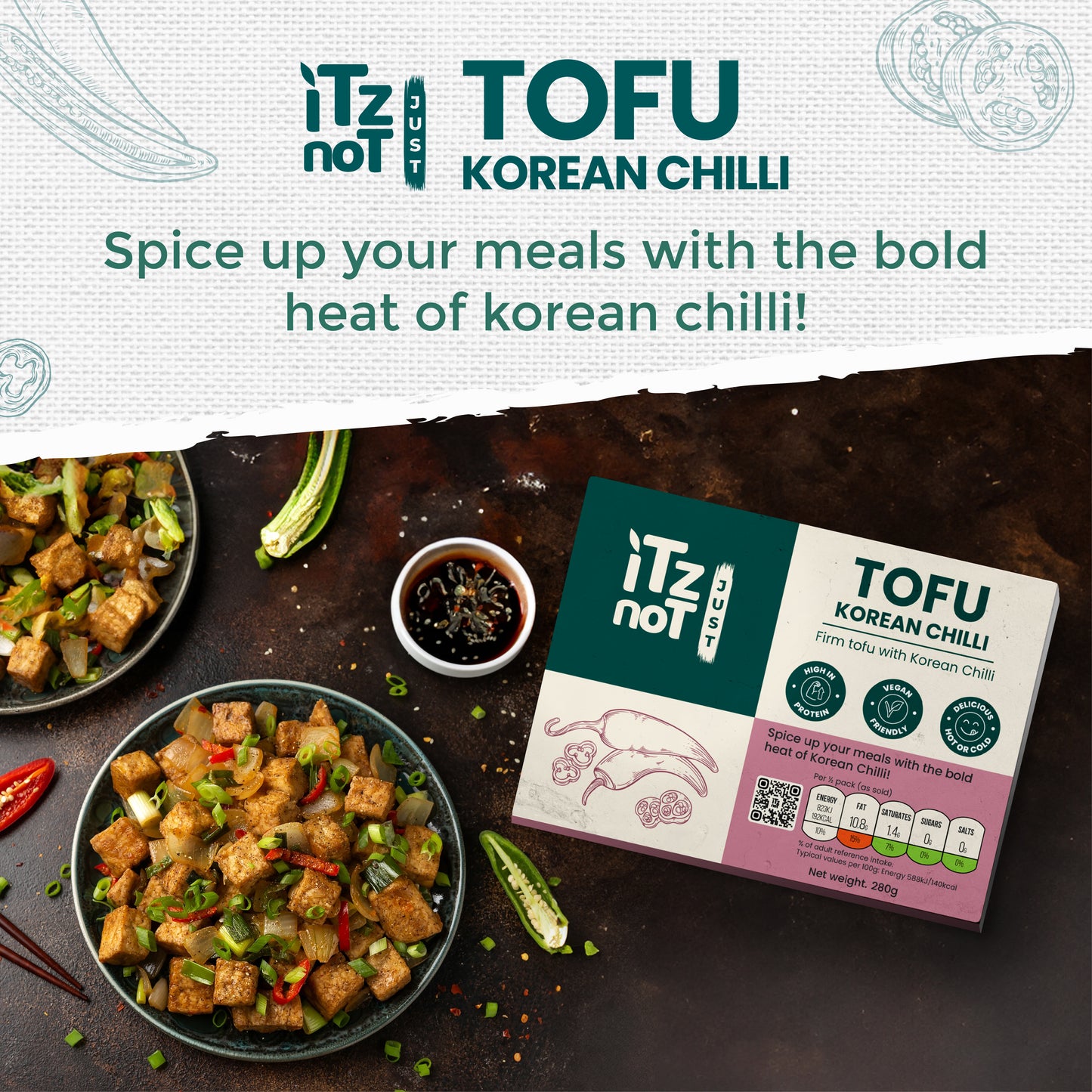 'iTz noT Just' Tofu - Korean Chilli