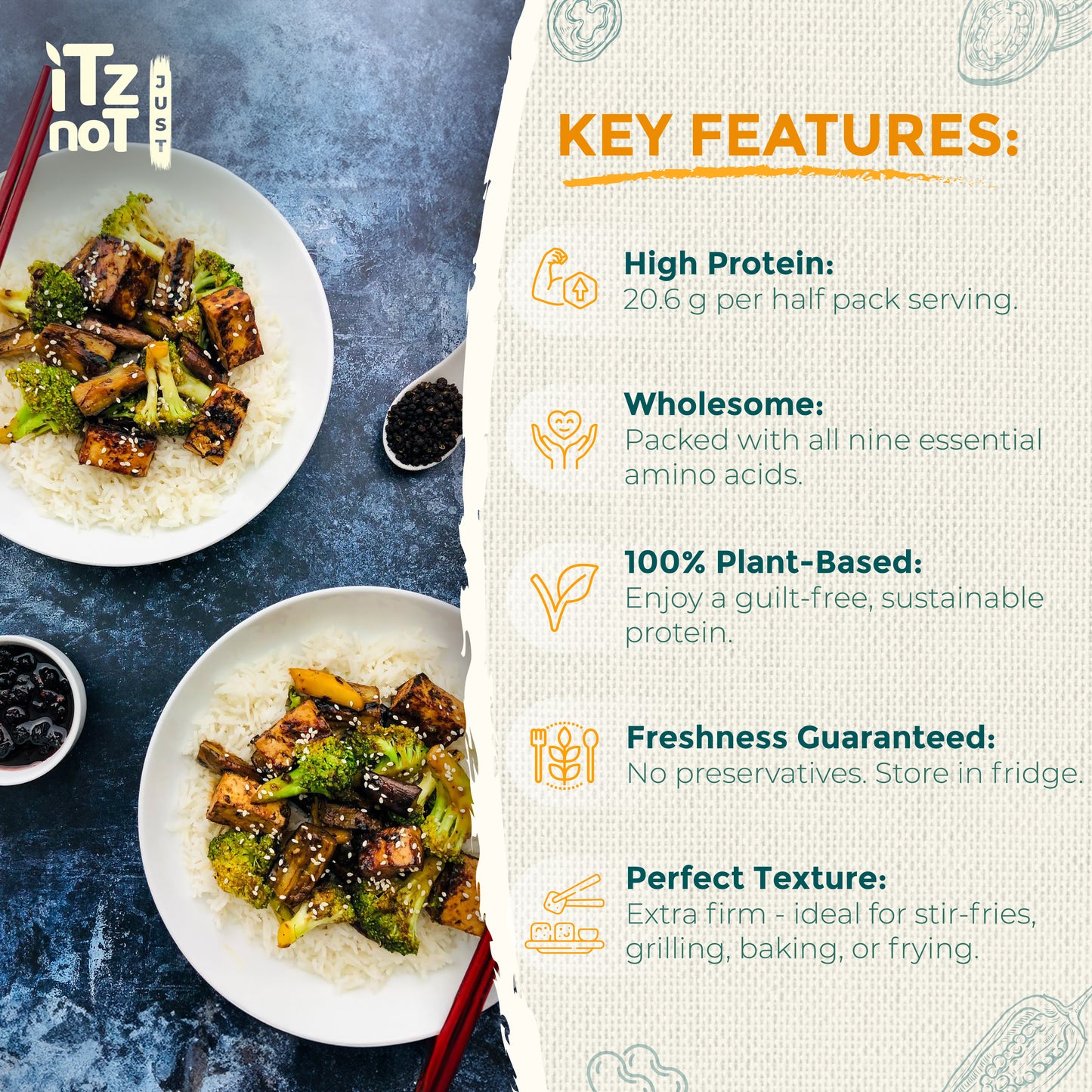 'iTz noT Just' Tofu - Korean Chilli