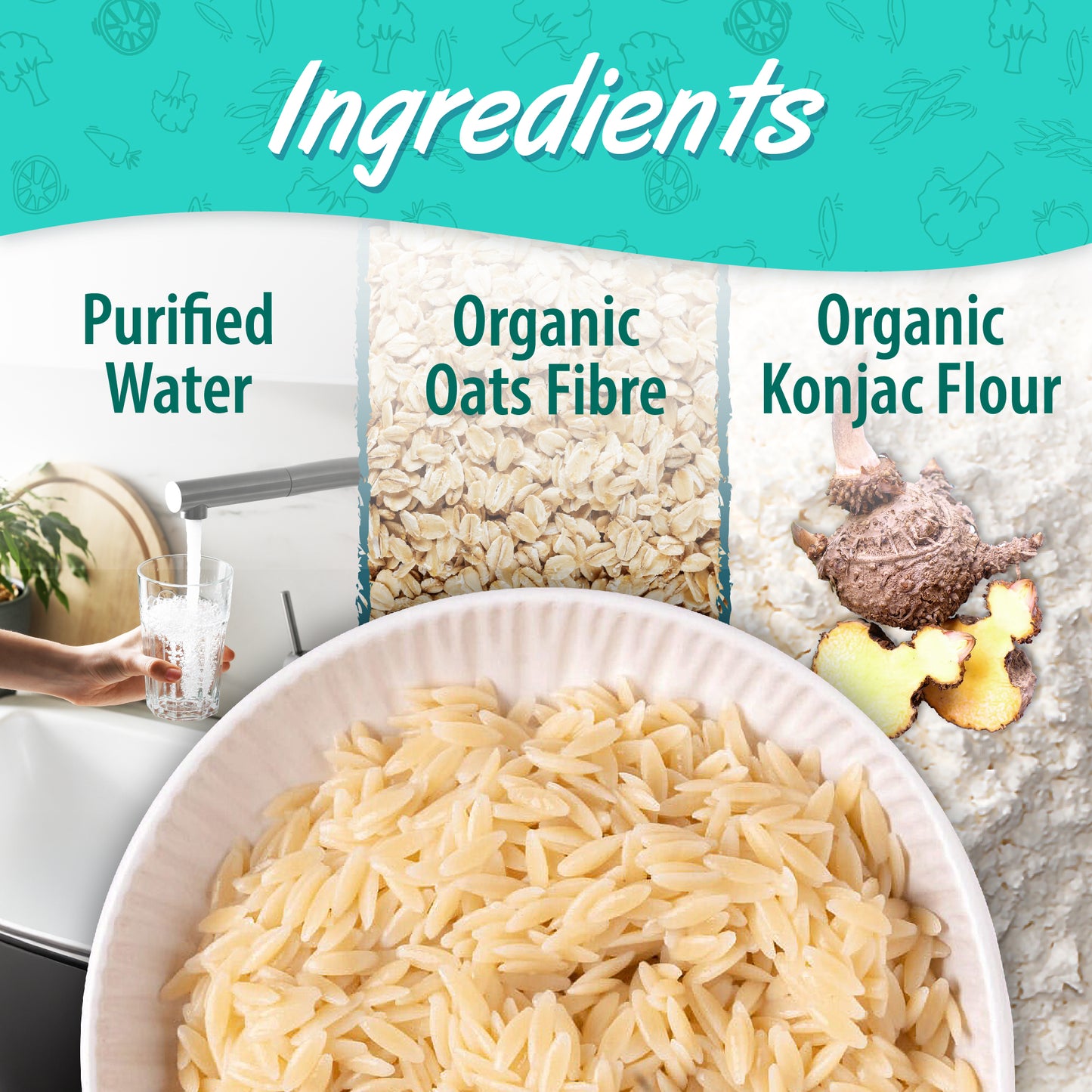 Eat Water Slim Organic Orzo
