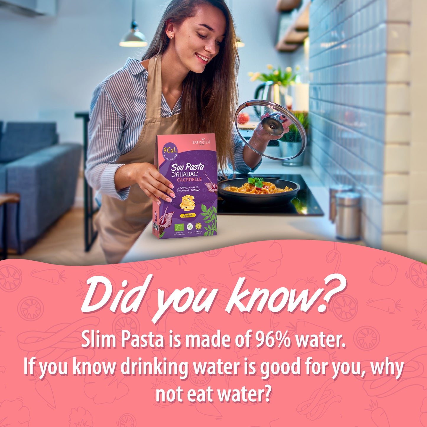 Eat Water Slim Organic Papardelle