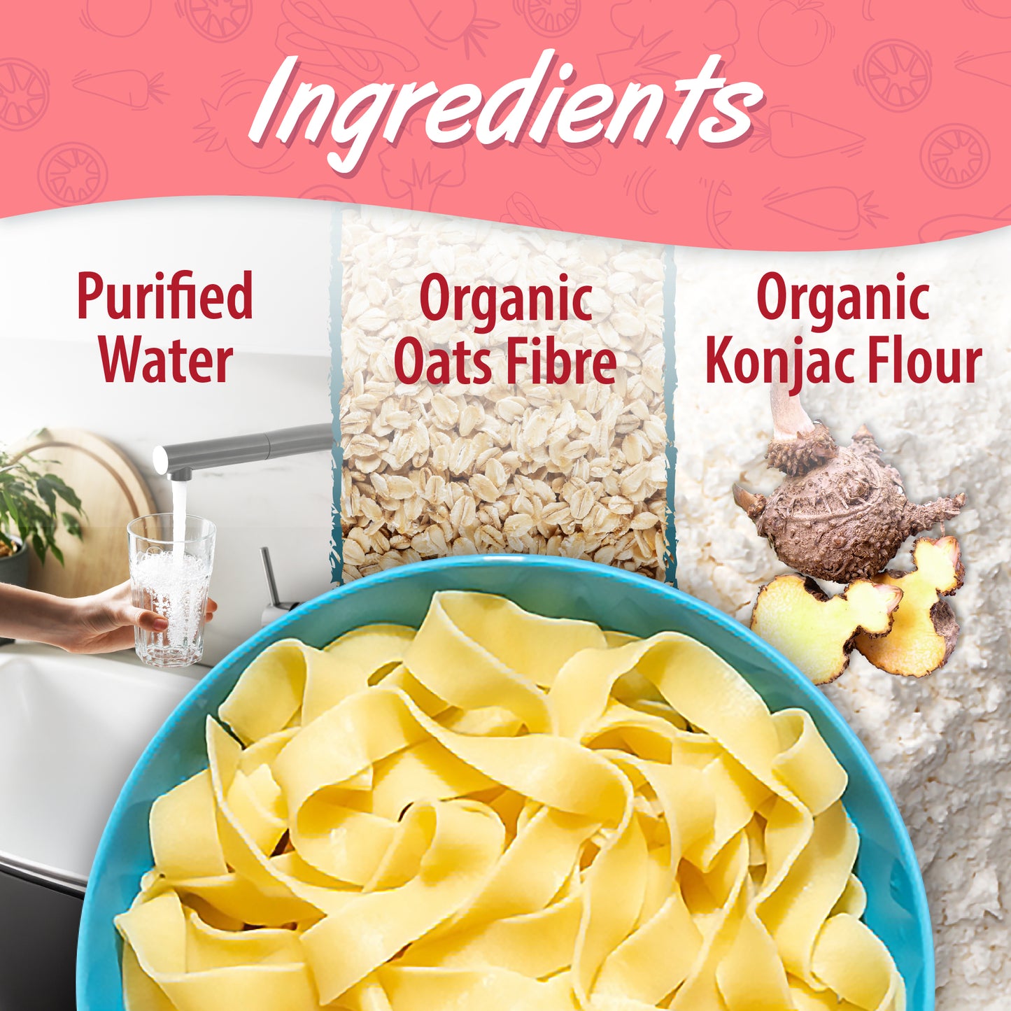 Eat Water Slim Organic Papardelle