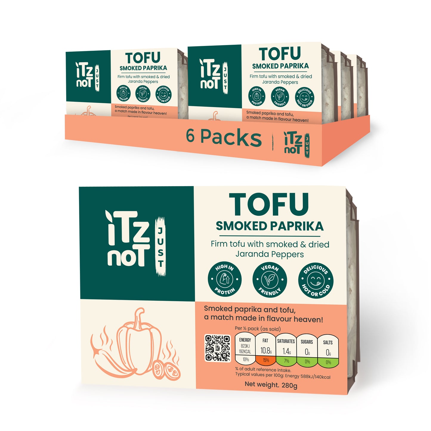 'iTz noT Just' Tofu - Smoked Paprika