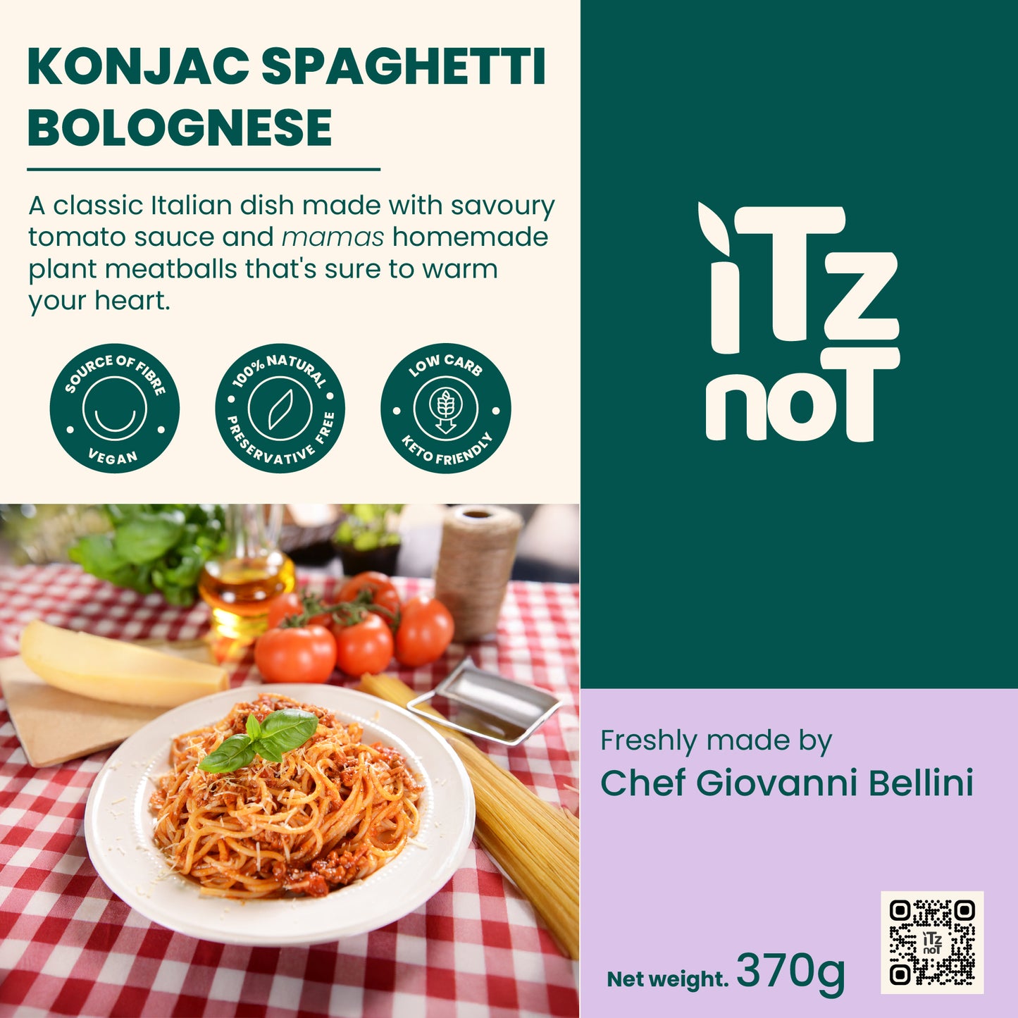iTz noT Konjac Spaghetti Bolognese