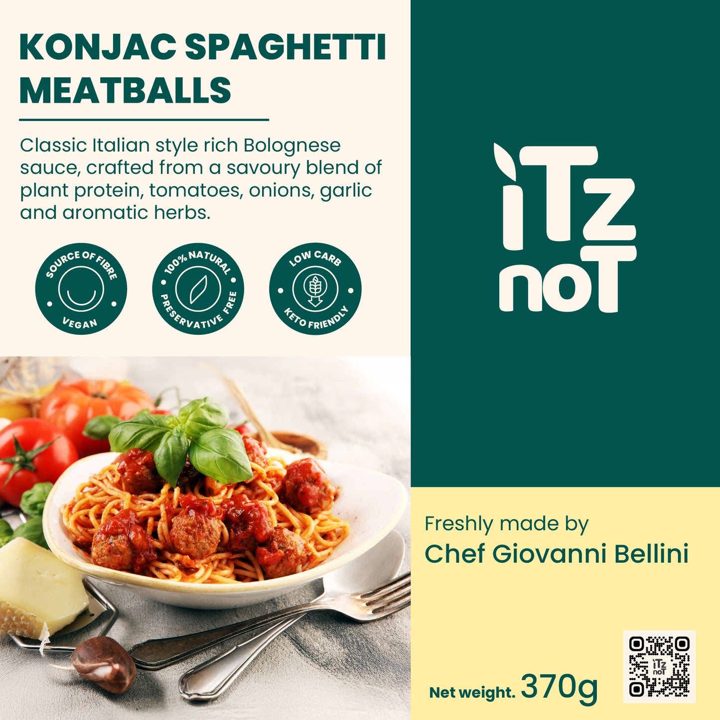 iTz noT Konjac Spaghetti Meatballs