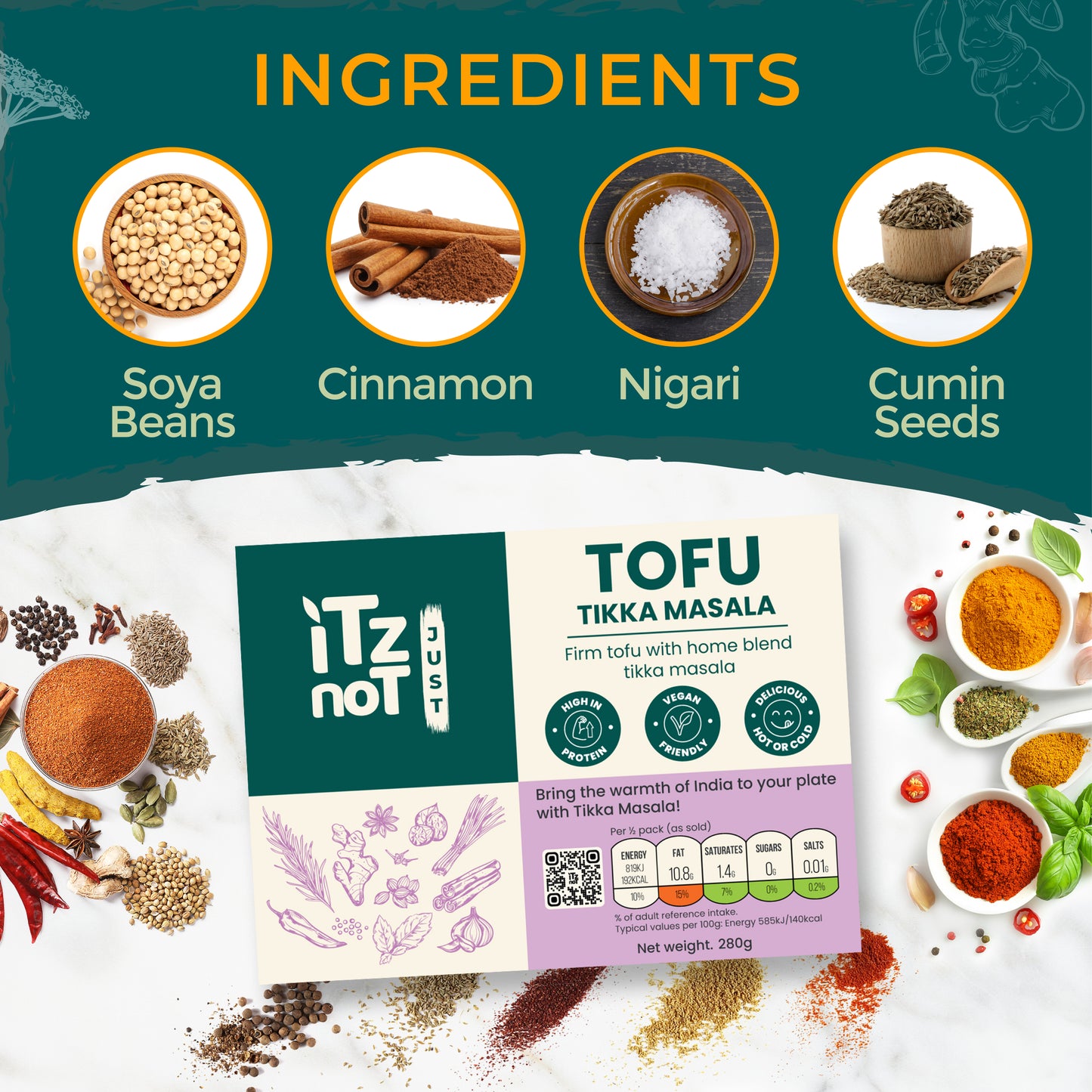 'iTz noT Just' Tofu - Tikka Masala