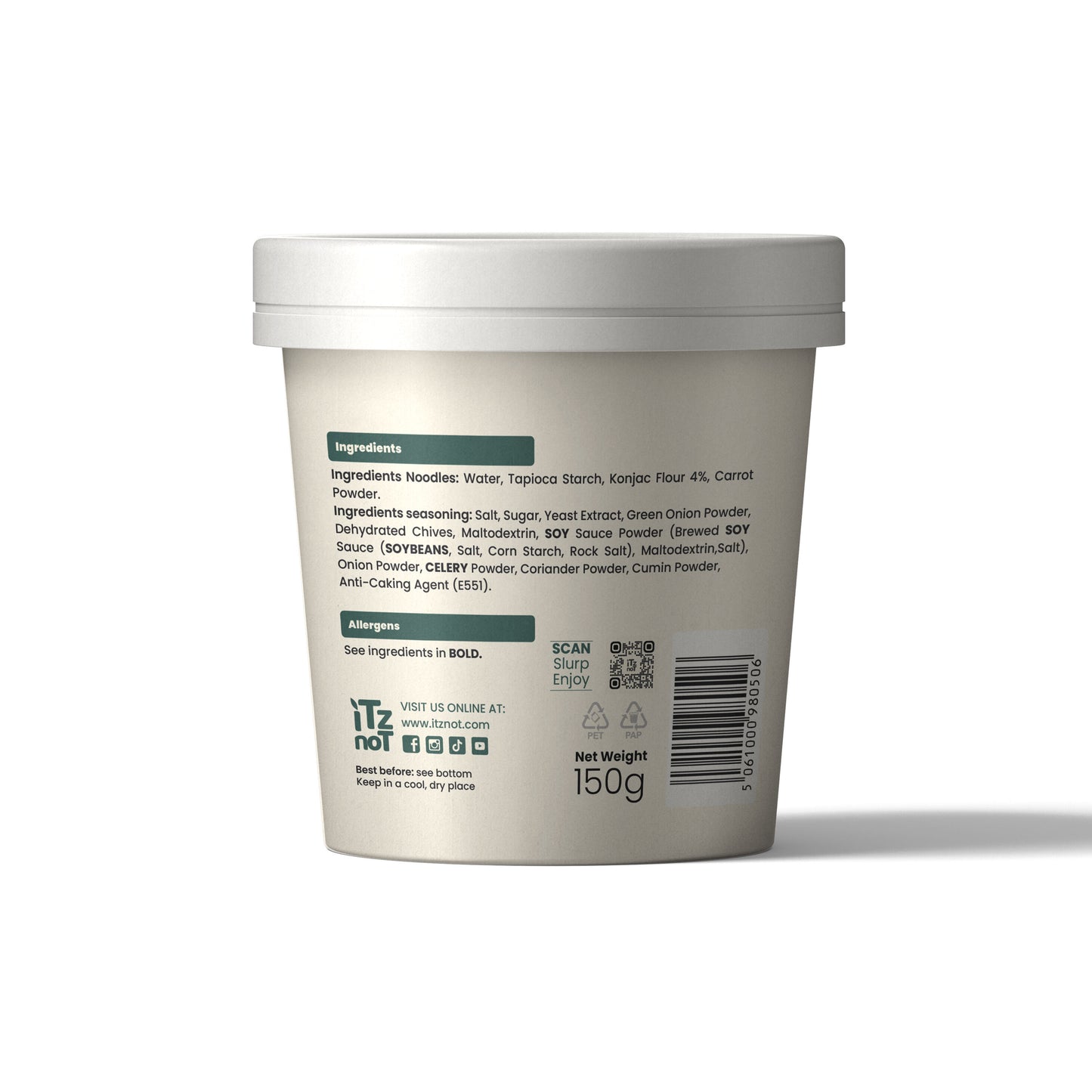 iTz noT Just Pot Noodle Konjac / Shirataki Vegetable