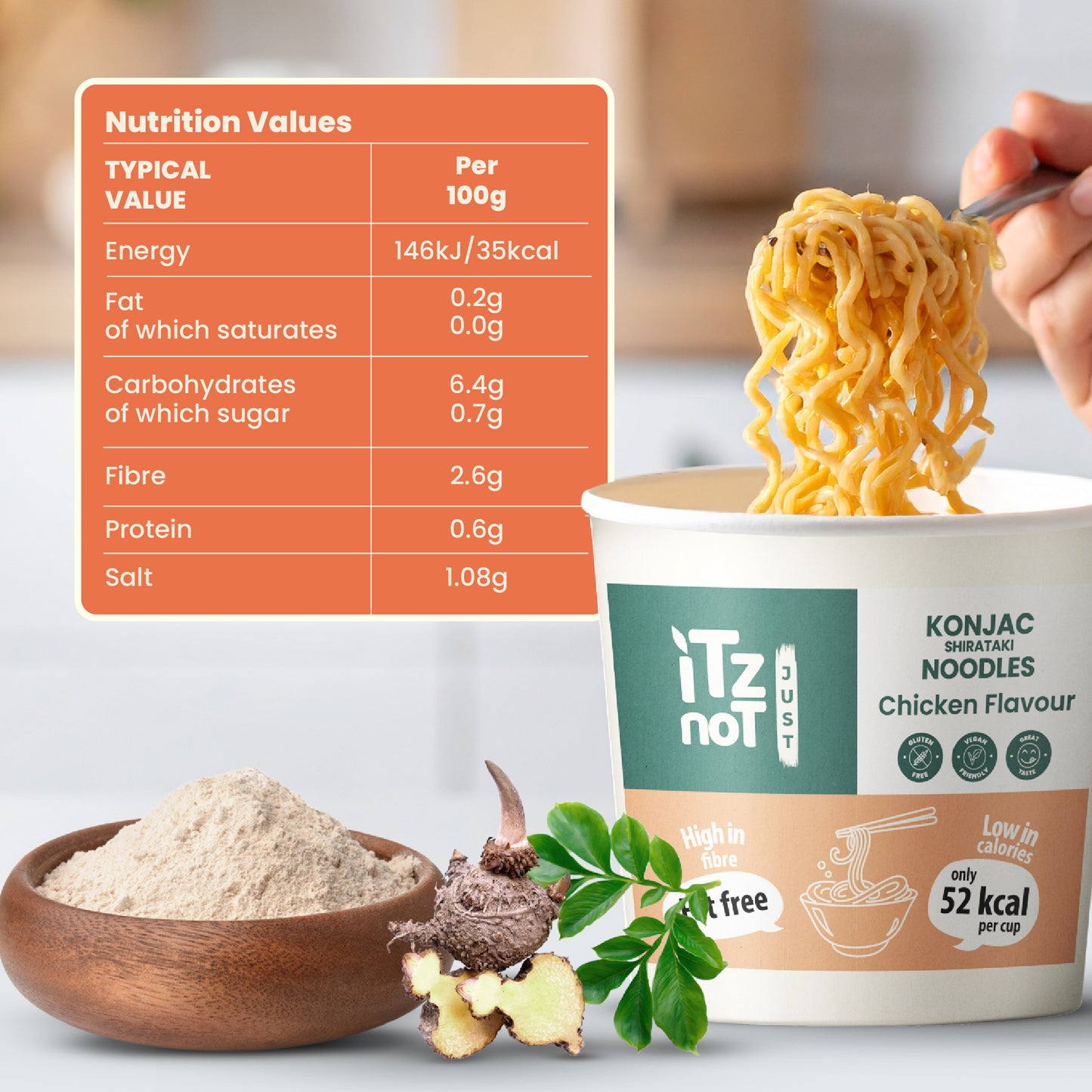 iTz noT Just Pot Noodle Konjac / Shirataki Chicken Flavour