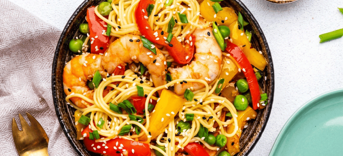 Garlic Shrimp Konjac Noodles