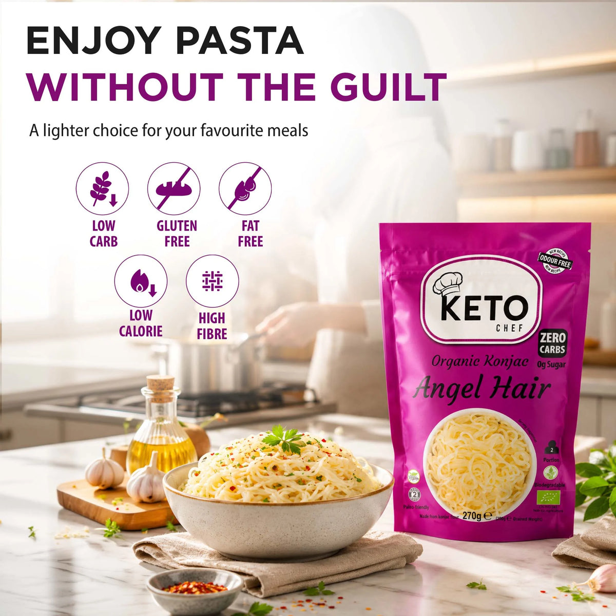 Keto Chef Angel Hair Pasta