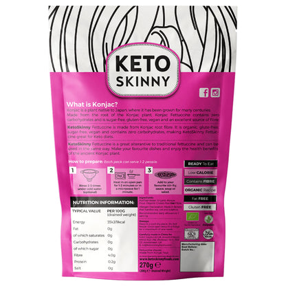 Keto Skinny Fettuccine Pasta