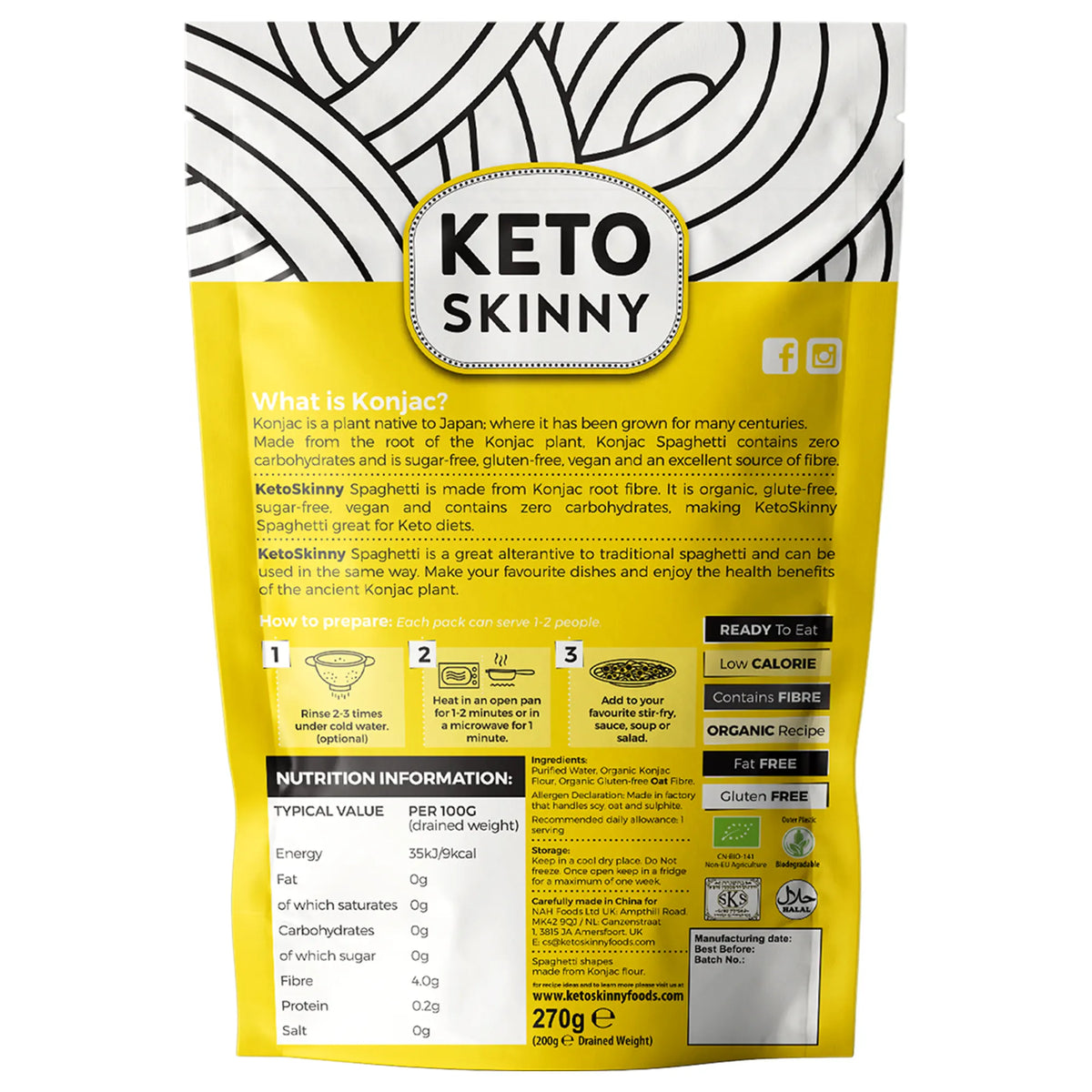 Keto Skinny Spaghetti Pasta