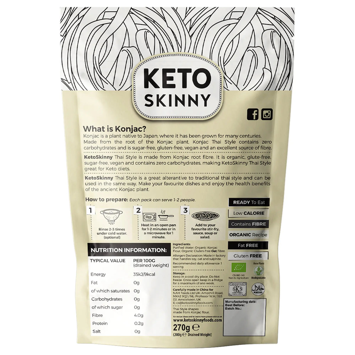 Keto Skinny Thai Noodles