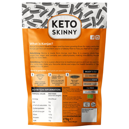Keto Skinny Penne Pasta