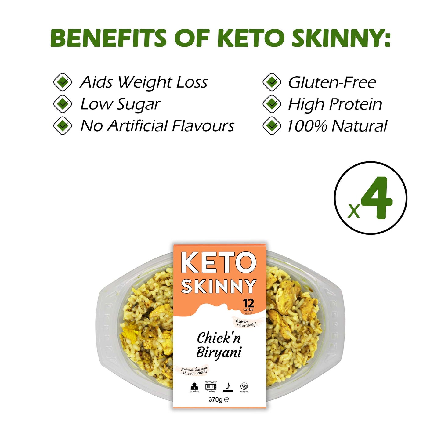 Keto Skinny Chick'n Biryani