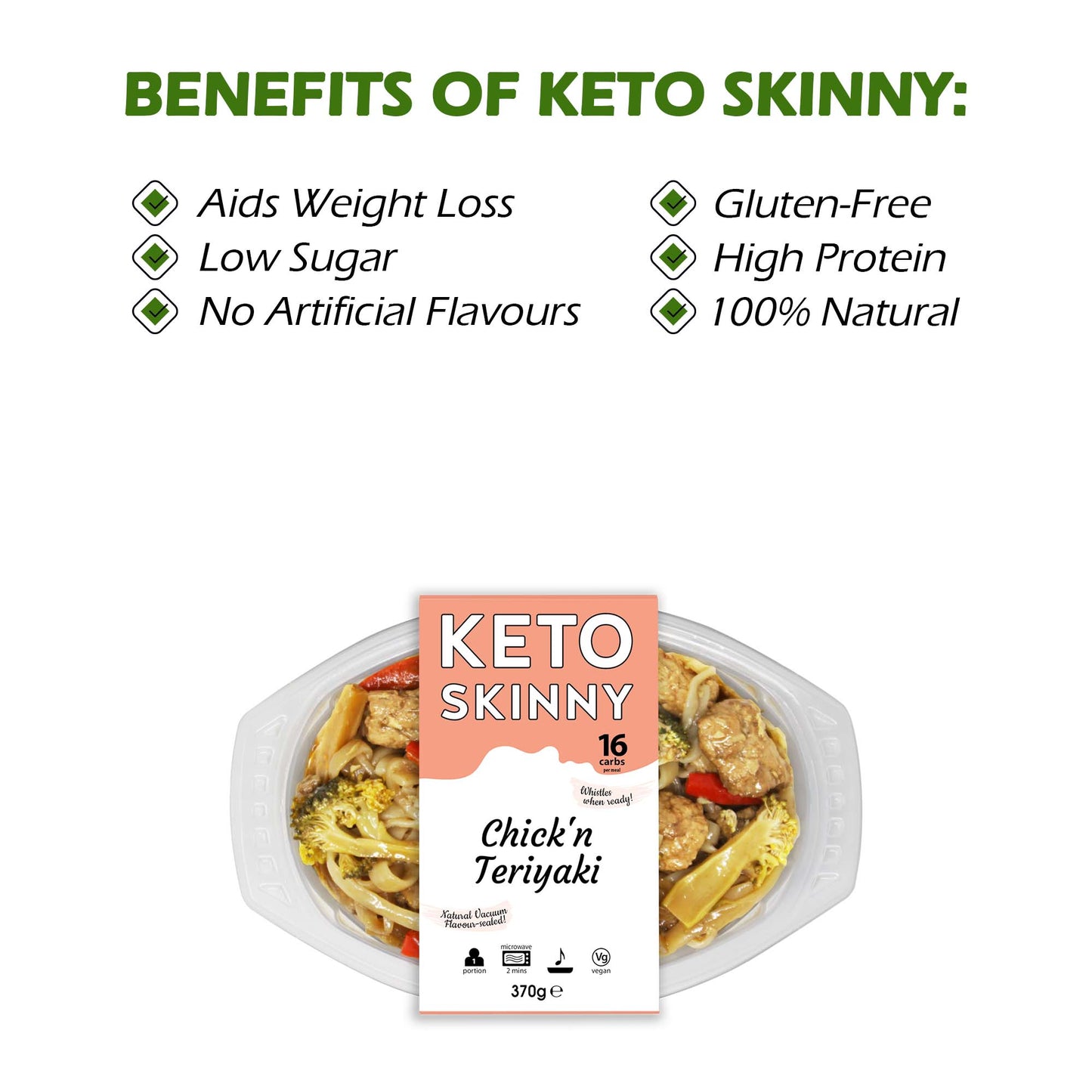 Keto Skinny Chick'n Teriyaki
