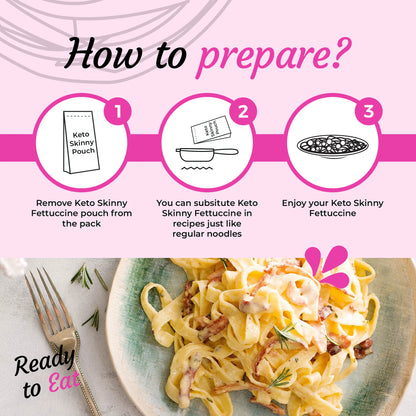 Keto Skinny Fettuccine Pasta