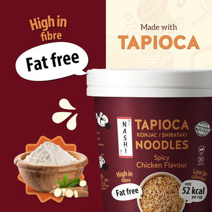 Nashi Tapioca Konjac Shirataki Pot Noodles- Spicy Chicken Flavour
