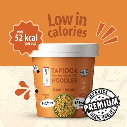 Nashi Tapioca Konjac Shirataki Pot Noodles- Beef Flavour