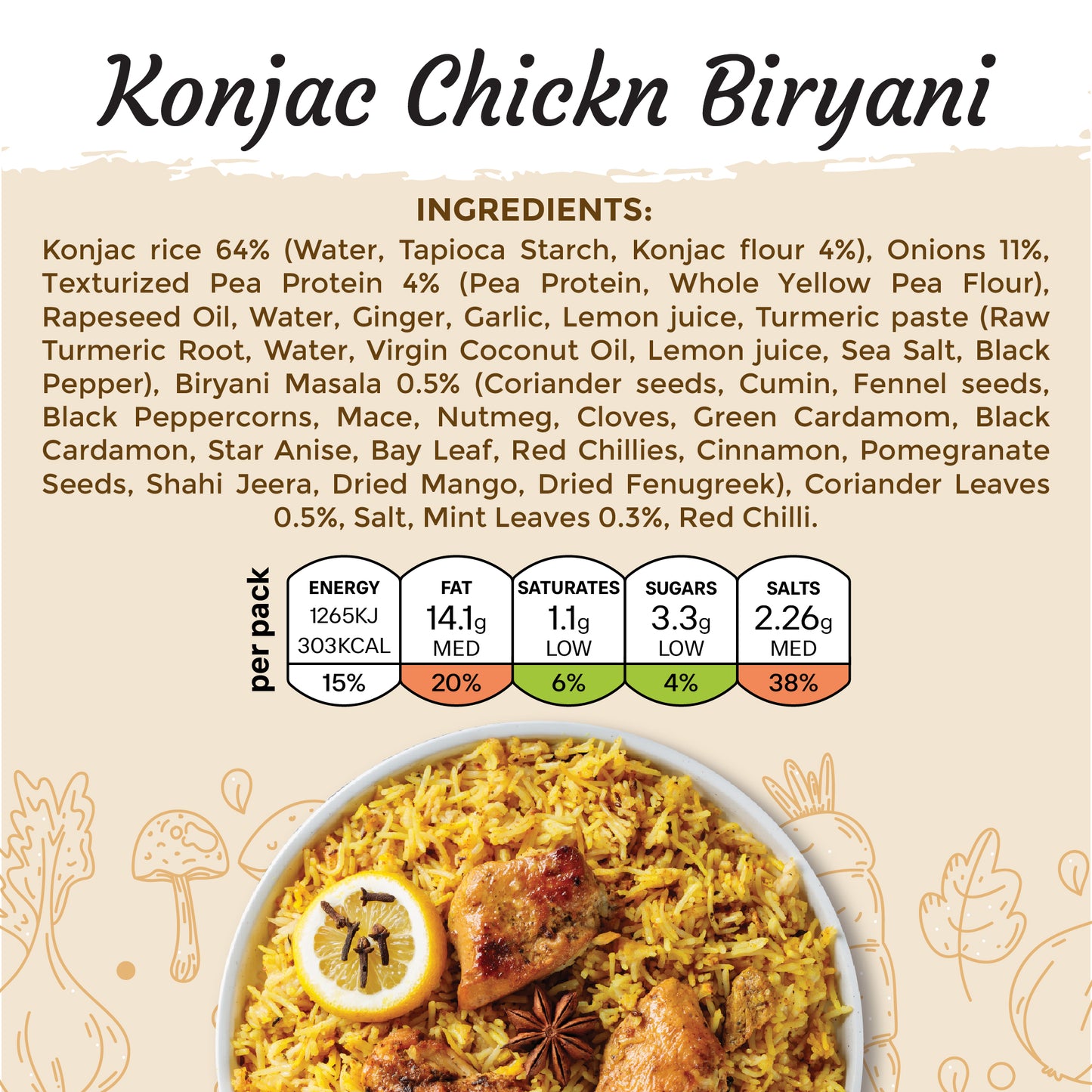 Keto Skinny Chick'n Biryani